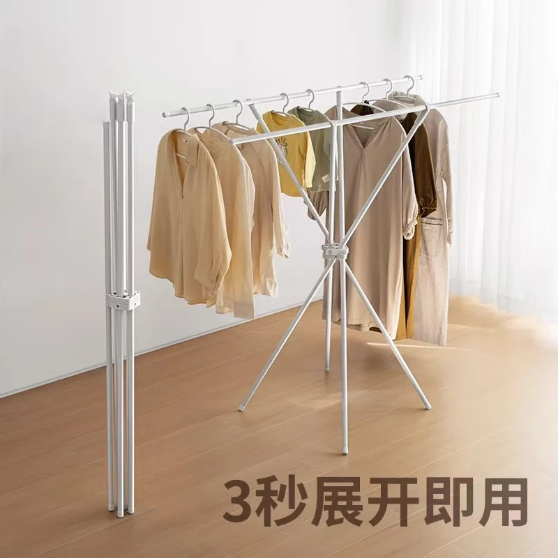 【八爪鱼系列】折叠式免安装晾衣架落地架便携可移动阳台伸缩收纳架