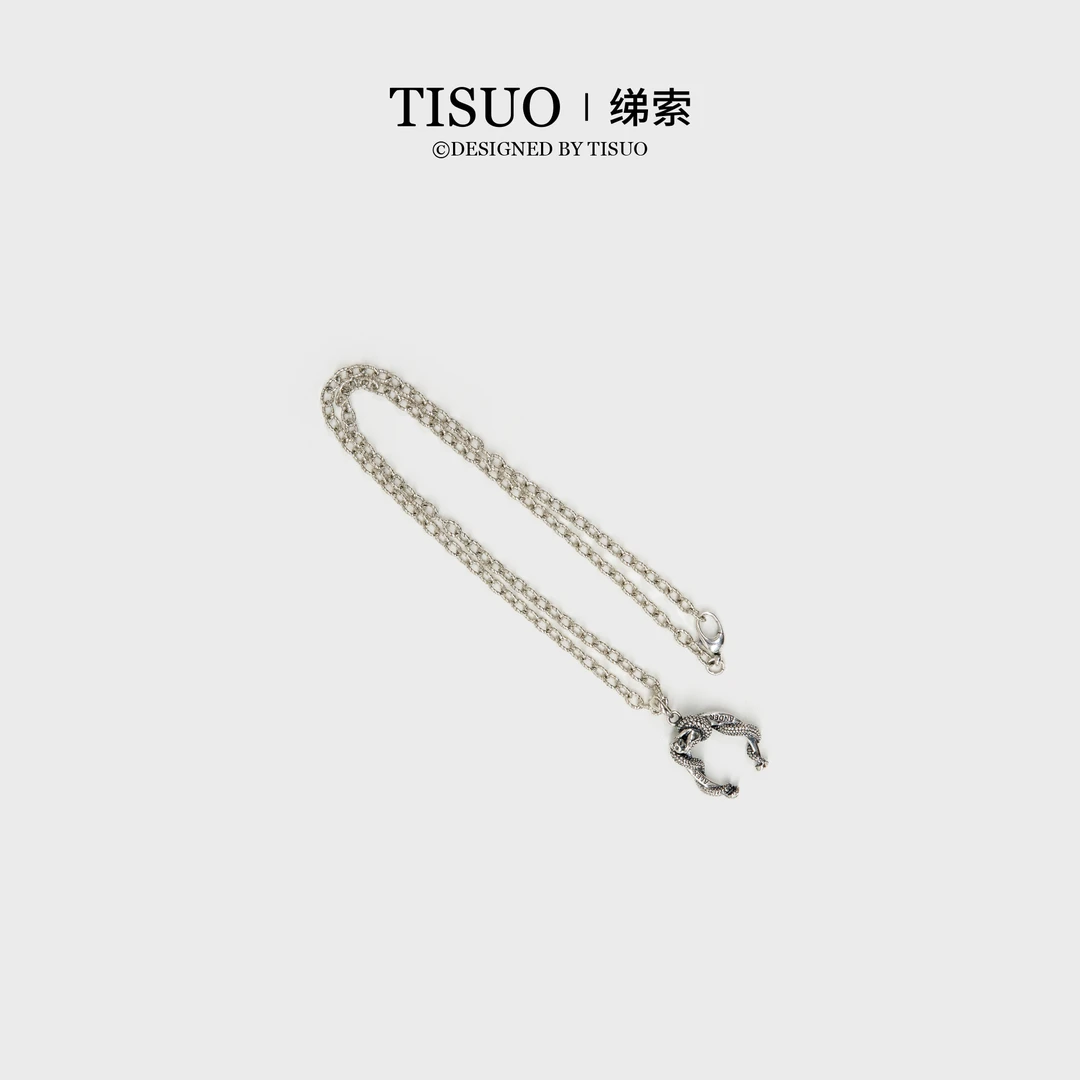 TISUO/绨索半月蛇扣/双G男女同款配饰TS55D281
