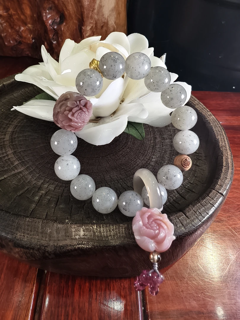 和田玉设计款青海手串