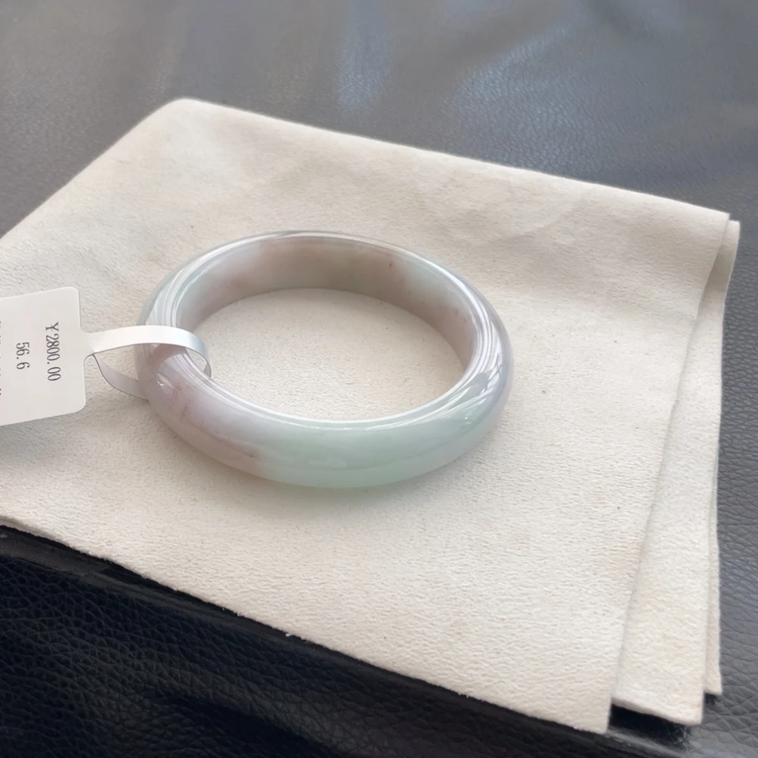 翡翠未镶嵌手镯纹56.6