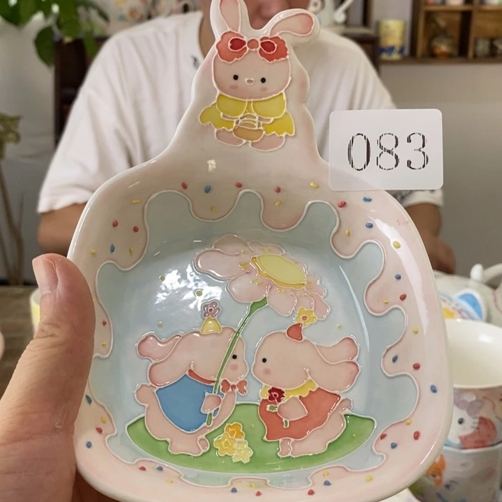 瓷片景德镇釉下彩手绘