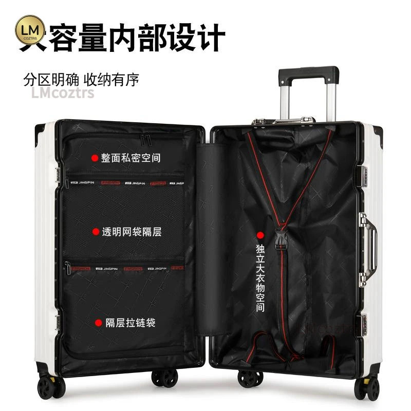 多功能行李箱女20寸登机旅行拉杆箱子男结实耐用加厚密码皮箱学生