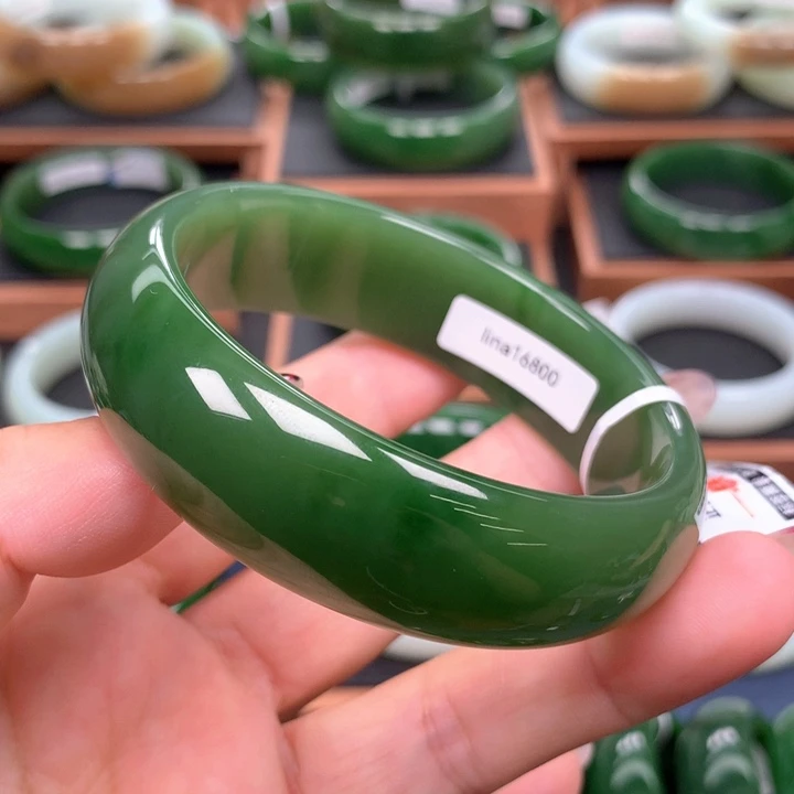 未镶嵌手镯和田玉（碧玉）6061圈口