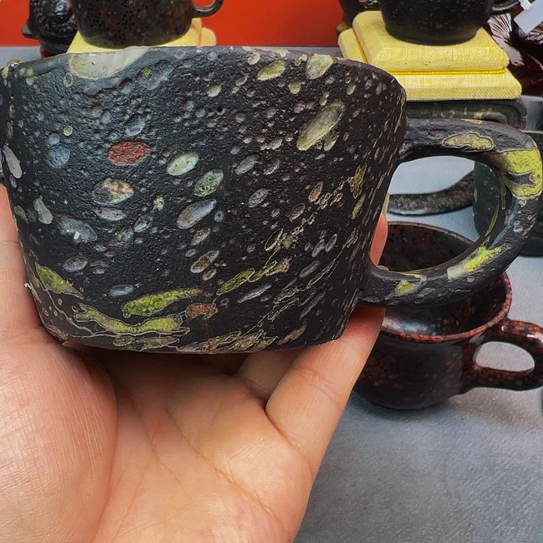 云***羽梅花玉咖啡杯茶周边微瑕