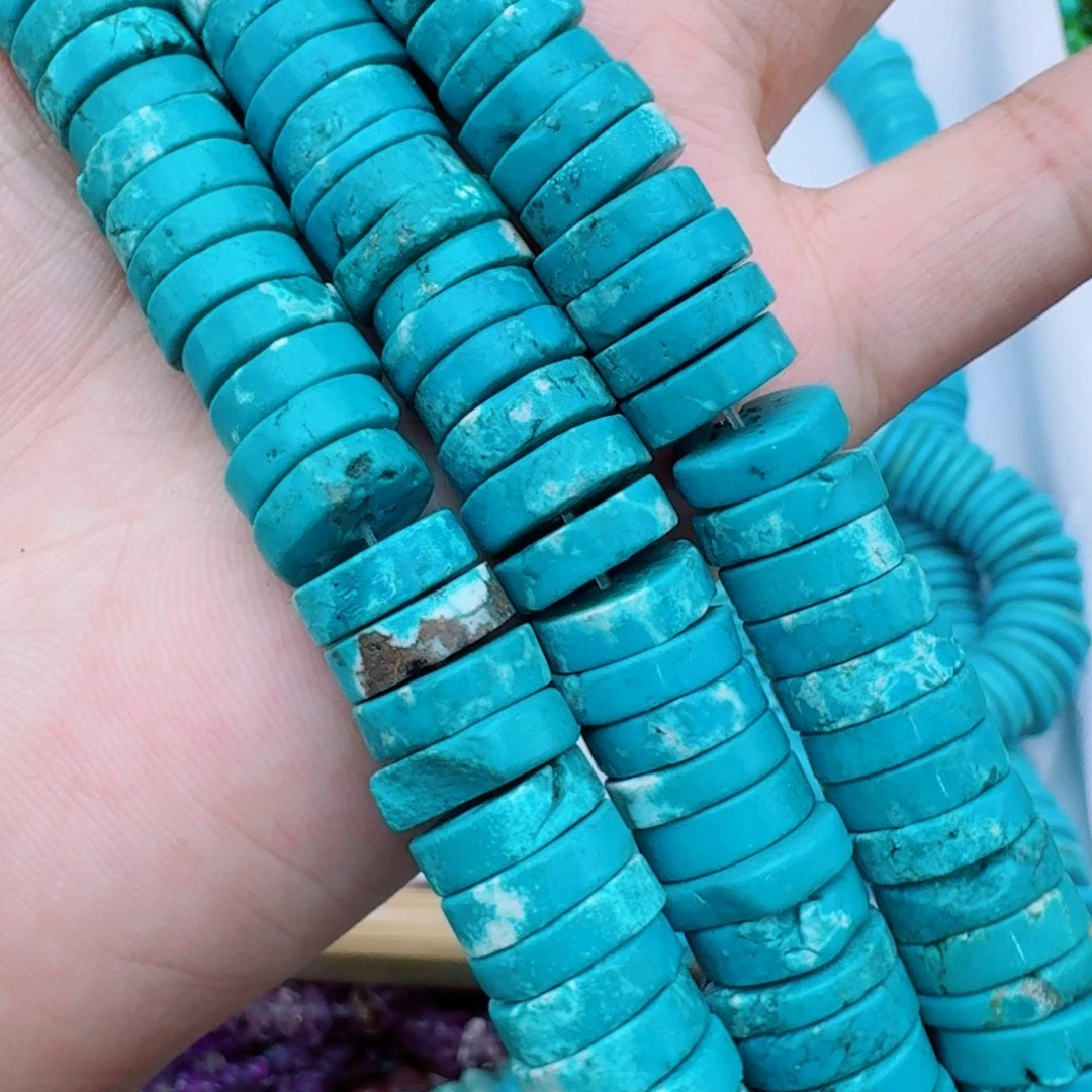 玛瑙/玉髓合金珠宝半成品12+蓝松石隔片一条