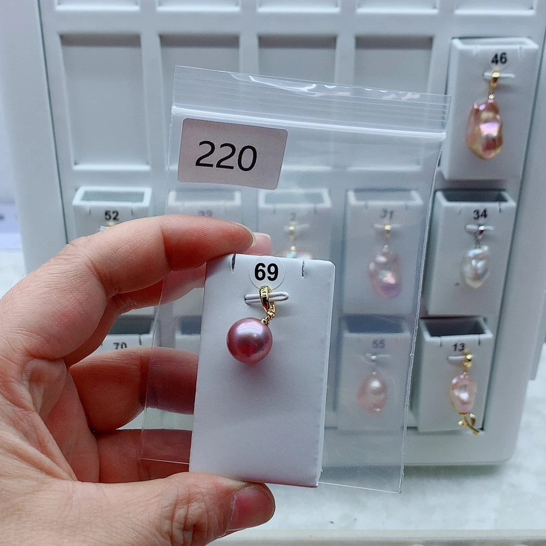 合金吊坠(不含链)淡水珍珠