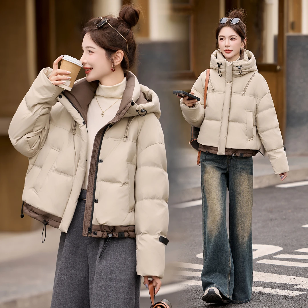 羽绒服女装2025冬装冬天衣服女装冬季白鸭绒加厚小个子羽绒衣外套