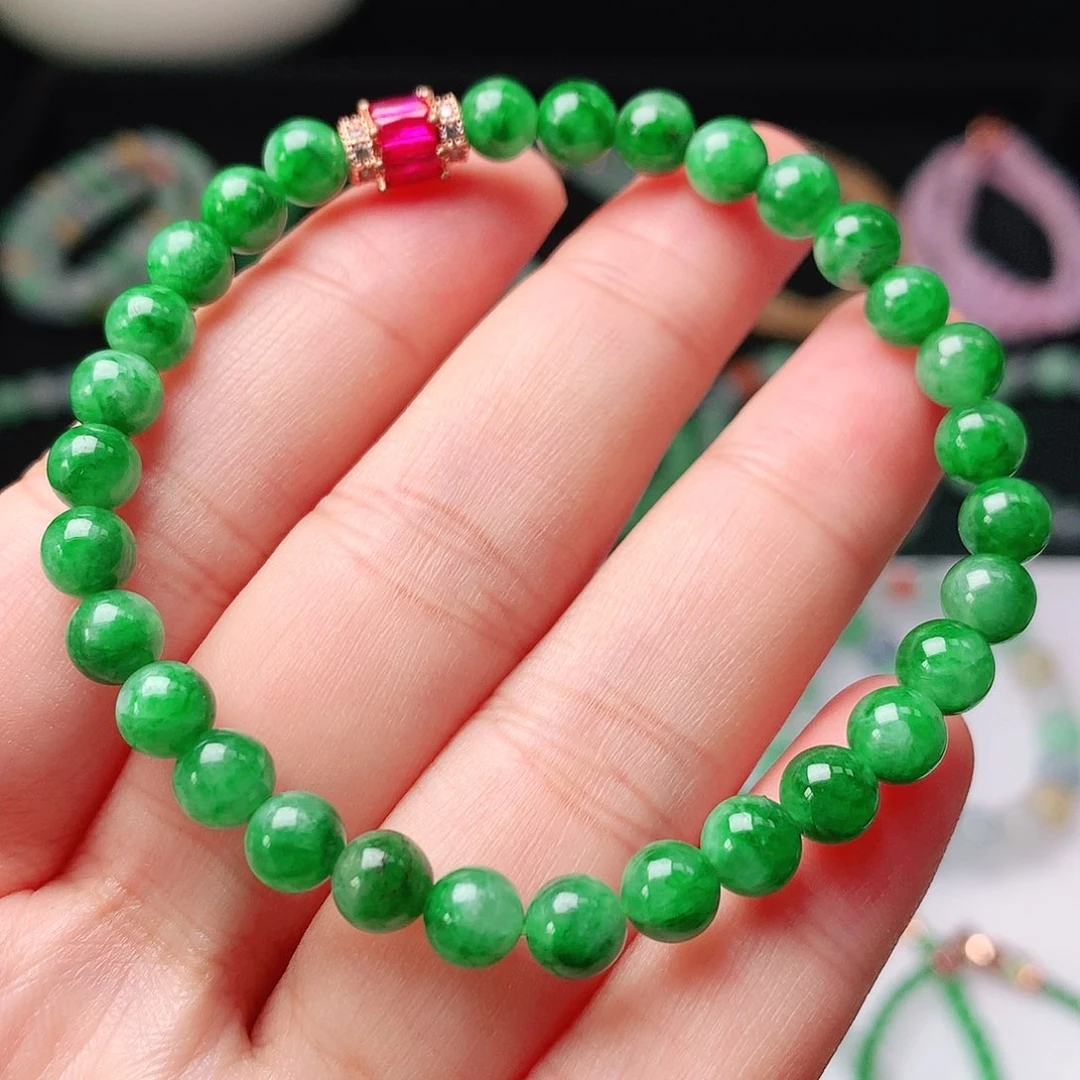 未镶嵌手链翡翠翡翠