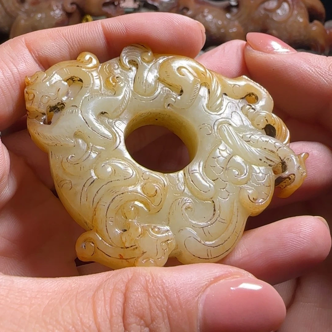 和田玉未镶嵌挂件