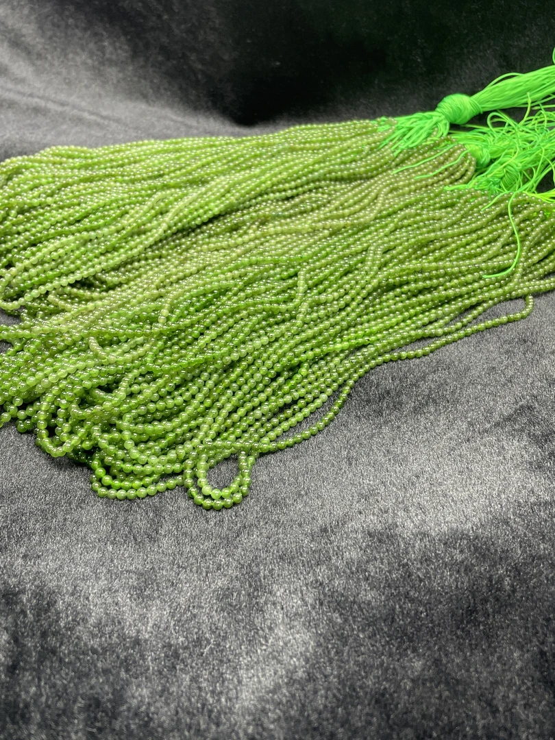 【小耿珠宝】和田玉碧玉项链/4mm—（多样性发其一）