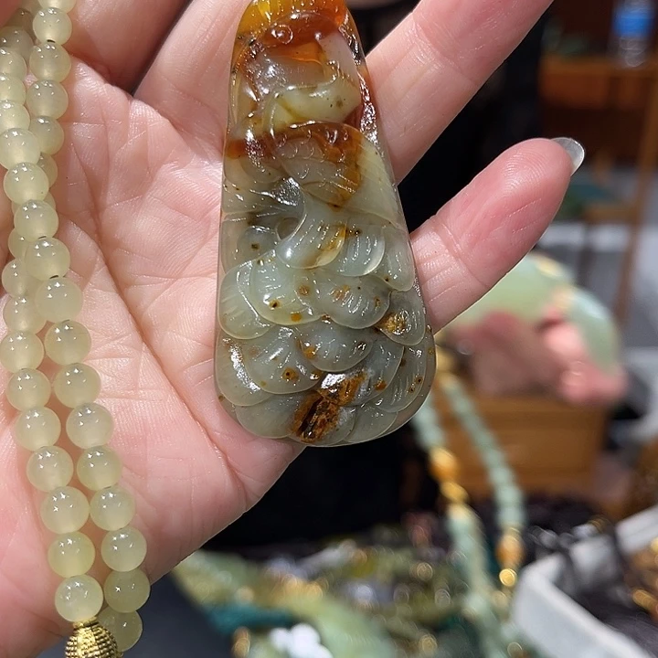 未镶嵌岫玉毛衣链
