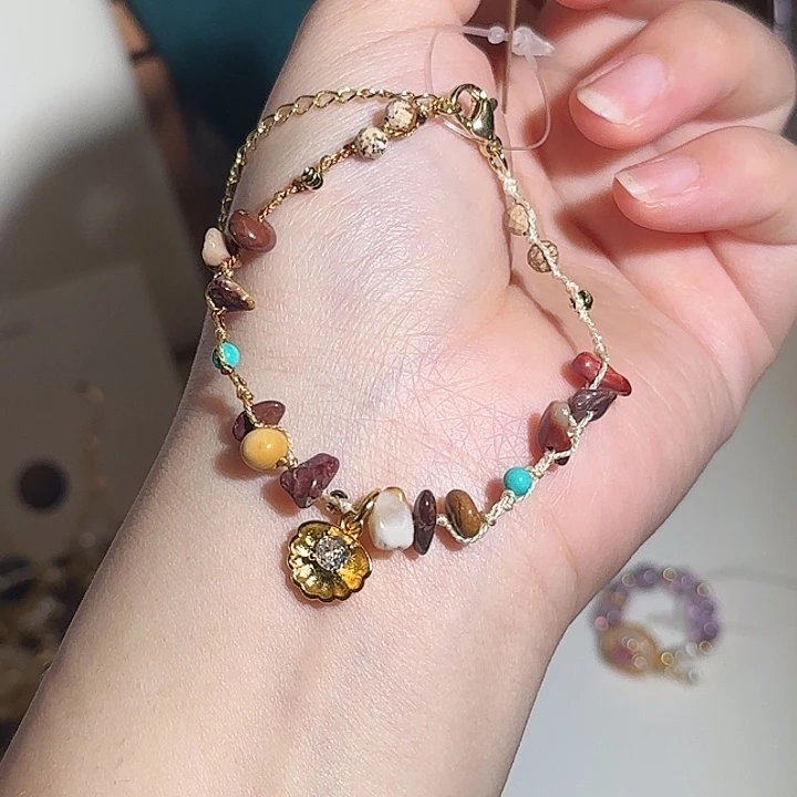 水晶手链合金小众设计款