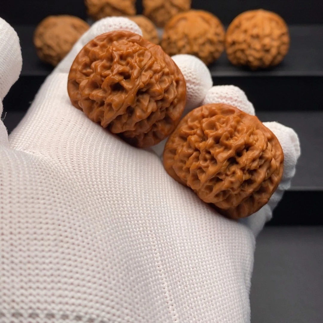 文玩核桃把件39尺精对秦闷