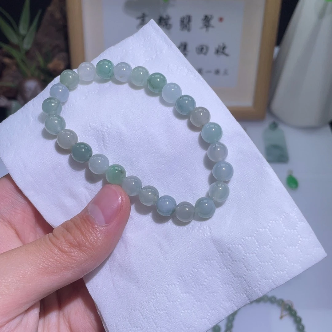 翡翠未镶嵌颈饰手串13