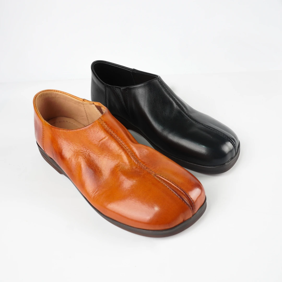 水洗马皮分指鞋 夏季透气百搭