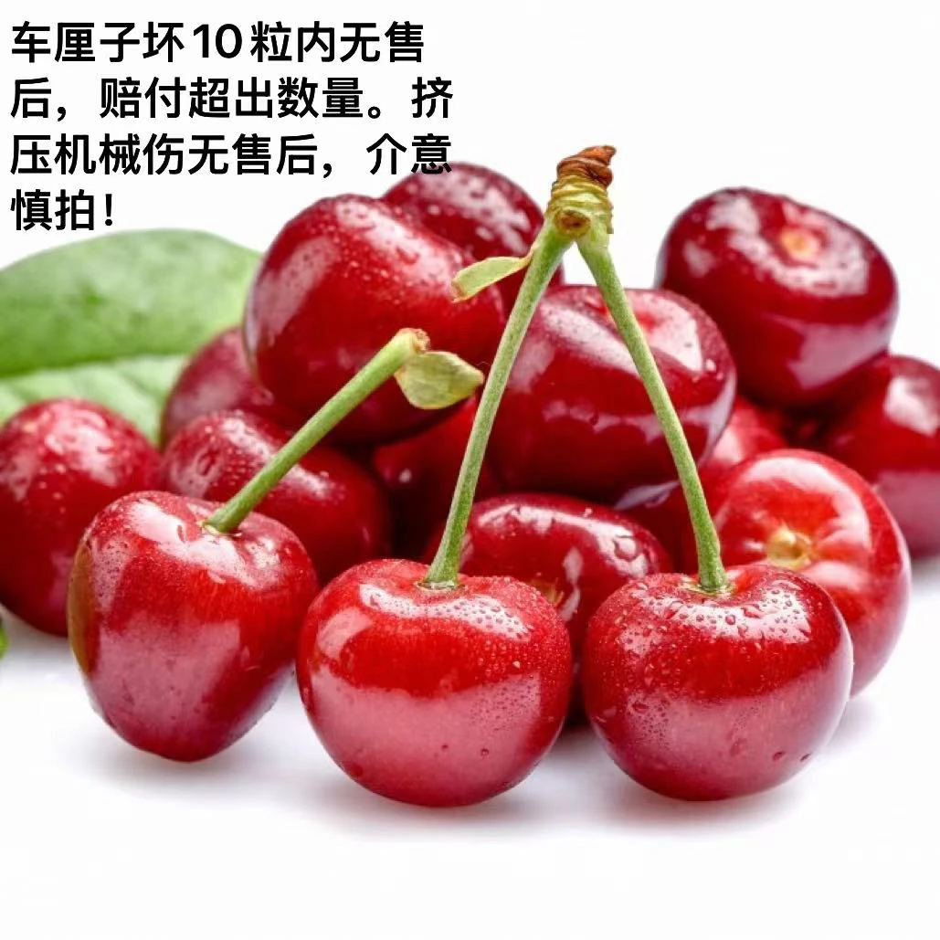（跑腿送，坏10个内无售后）3J科迪亚车厘子净5斤海运 内附果径卡