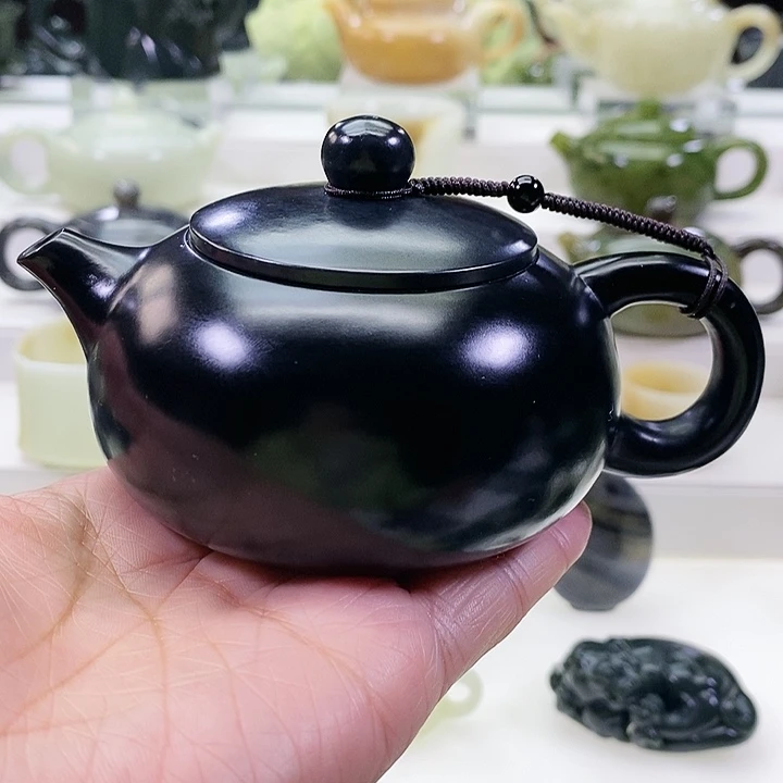未镶嵌和田玉挂件茶壶180m l