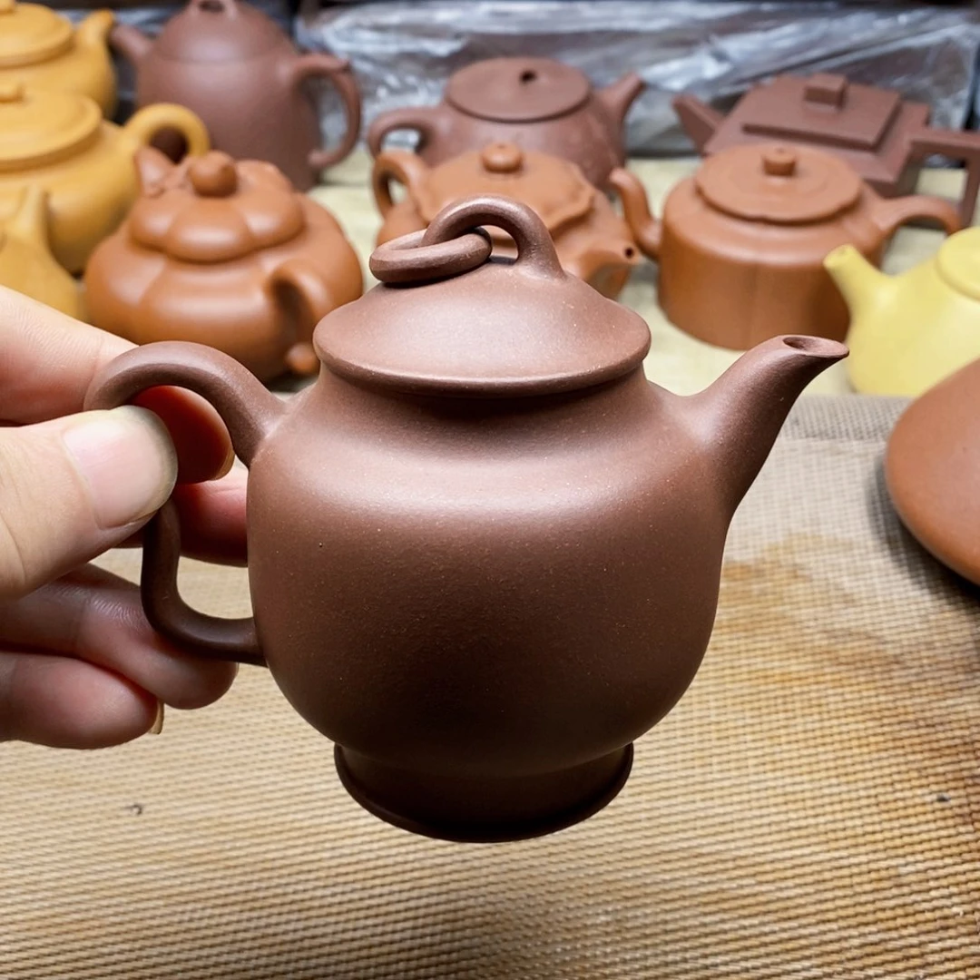 茶壶紫砂黄龙山红皮龙