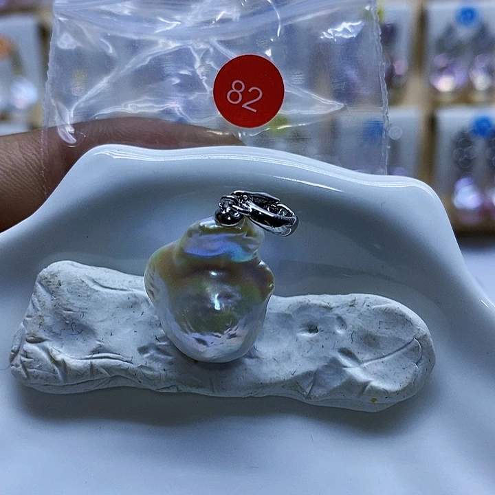 淡水珍珠银S925镶嵌颈饰