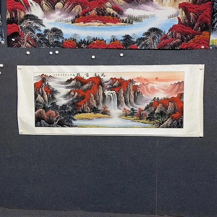 国画小六尺鸿运一副
