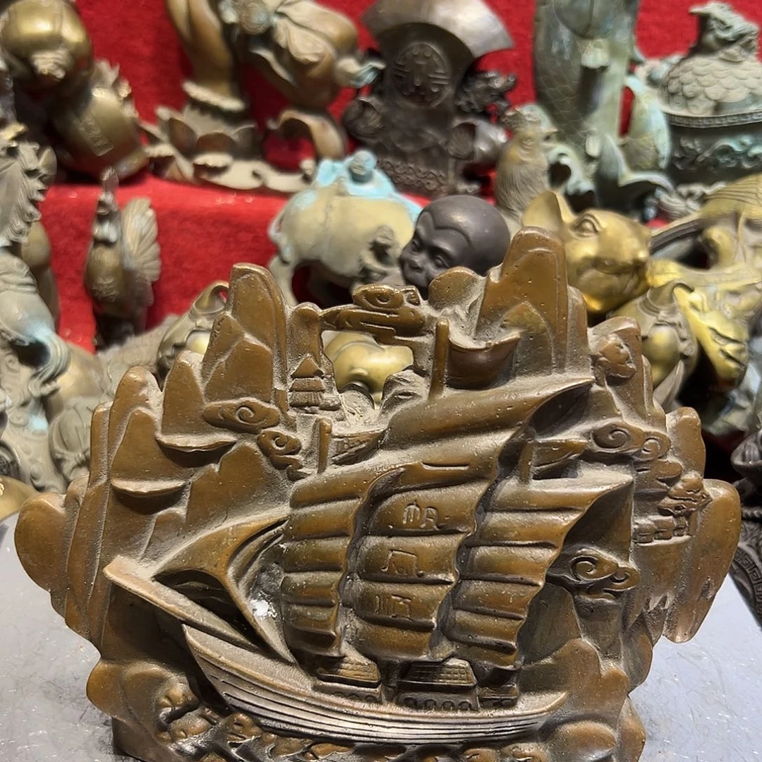 黄铜摆件，文房摆件工艺品