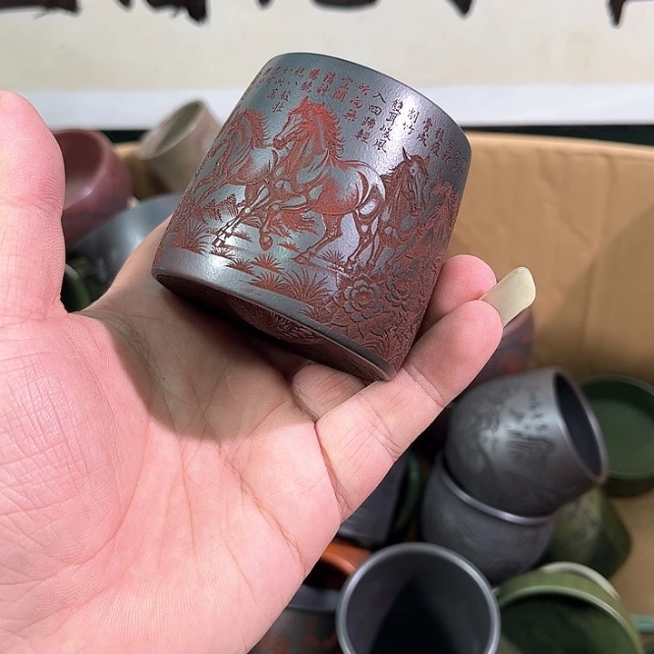 茶杯紫砂全手工紫砂主人杯