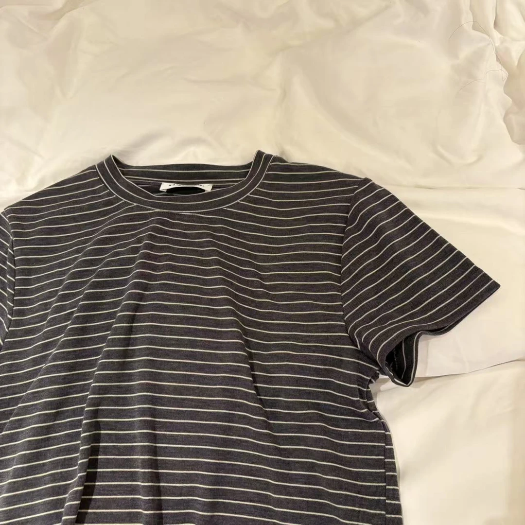 THE XIXI 休闲条纹短袖 T恤