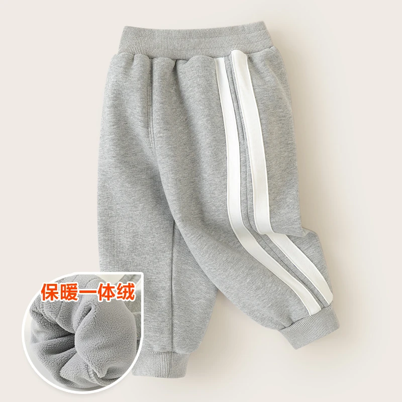 【清仓】右欧男童运动裤秋冬宝宝长裤儿童加厚冬季休闲裤小童U15040
