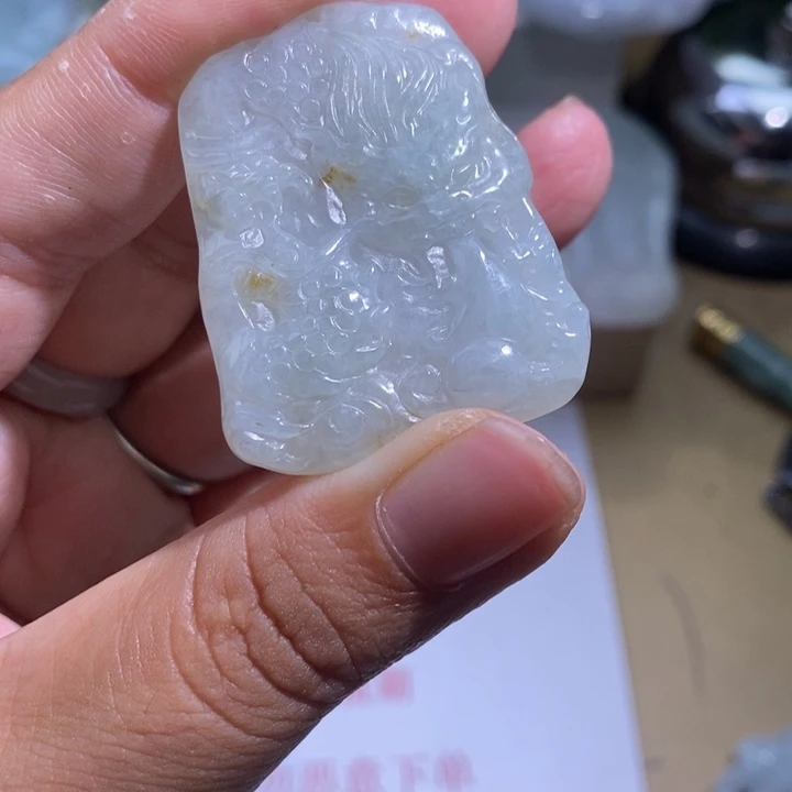 【闪购商品】颈饰未镶嵌翡翠龙牌