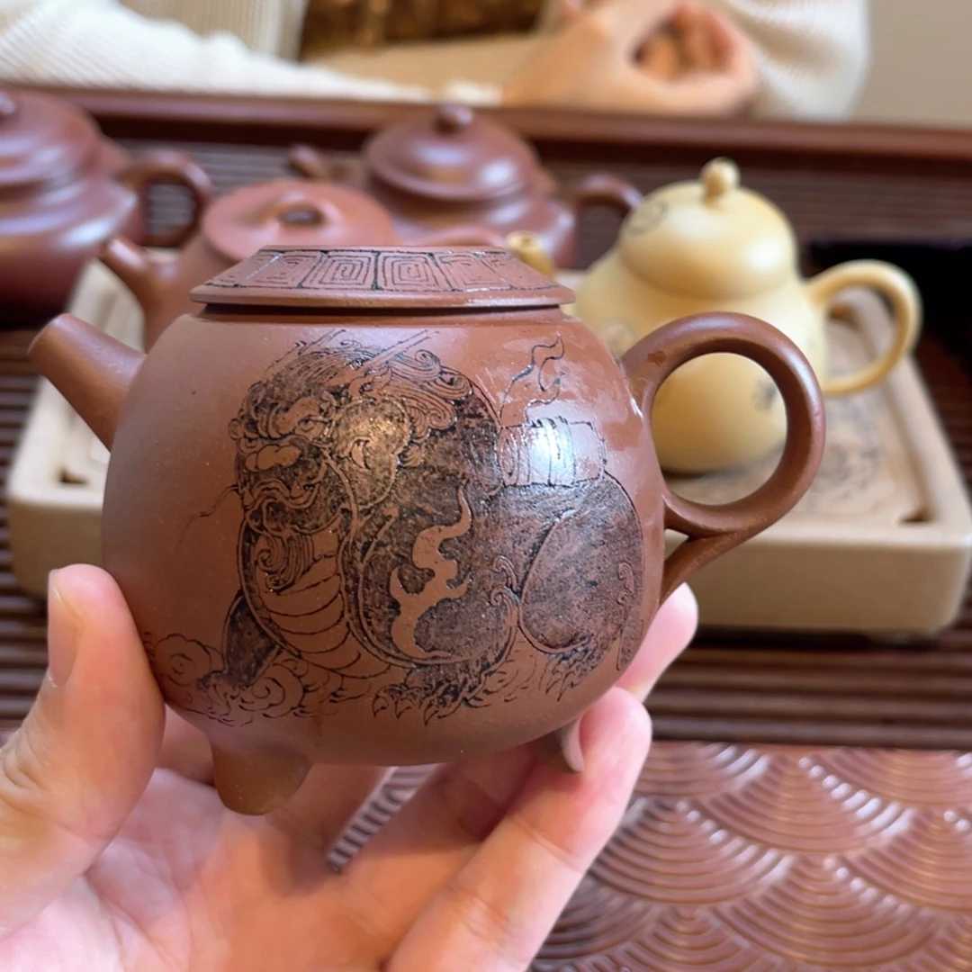 紫砂茶壶手工拍的原创底槽清紫砂壶