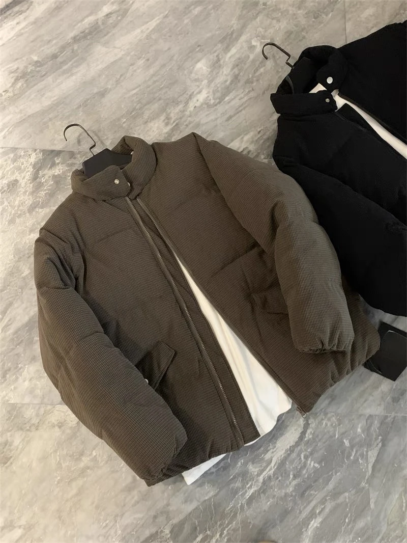 日系复古灯芯绒棉服男冬立领面包服情侣棉袄外套休闲保暖加厚棉衣