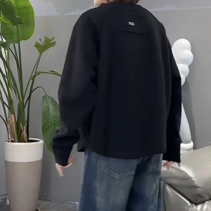 长袖插肩袖常规款不褪色透气卫衣休闲秋季韩版纯色5271