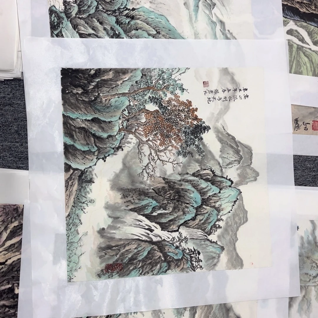 国画绘画作品多次参加