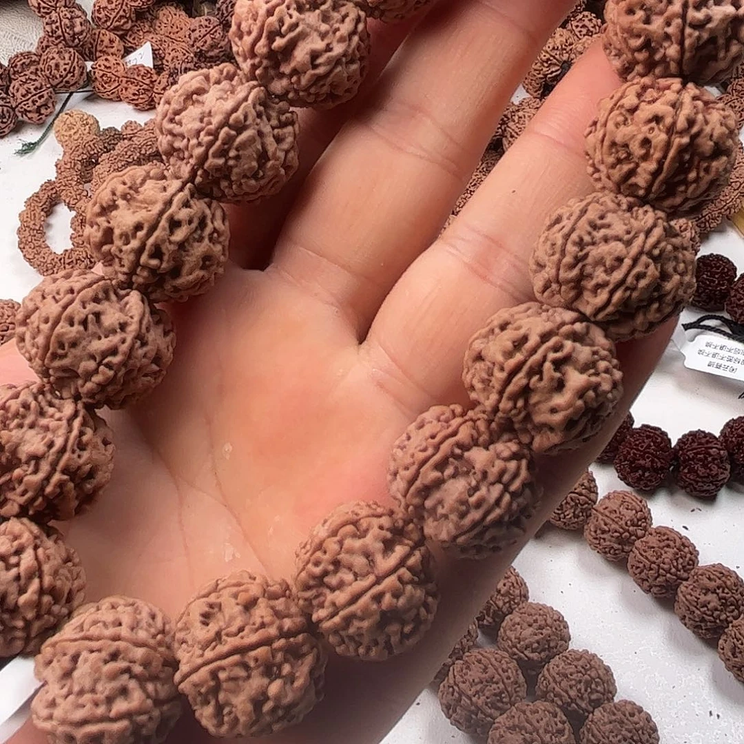 知***者金刚菩提手串22荔枝纹六瓣头货