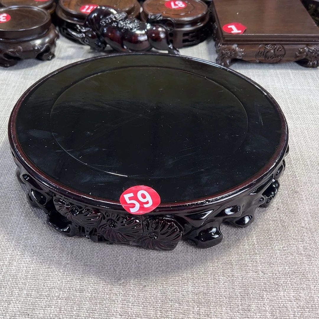 红木底座精雕工艺品