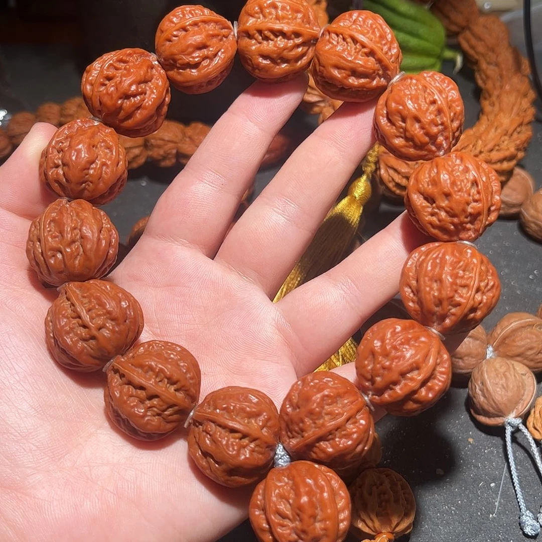 文玩核桃手串粗筋八棱手持