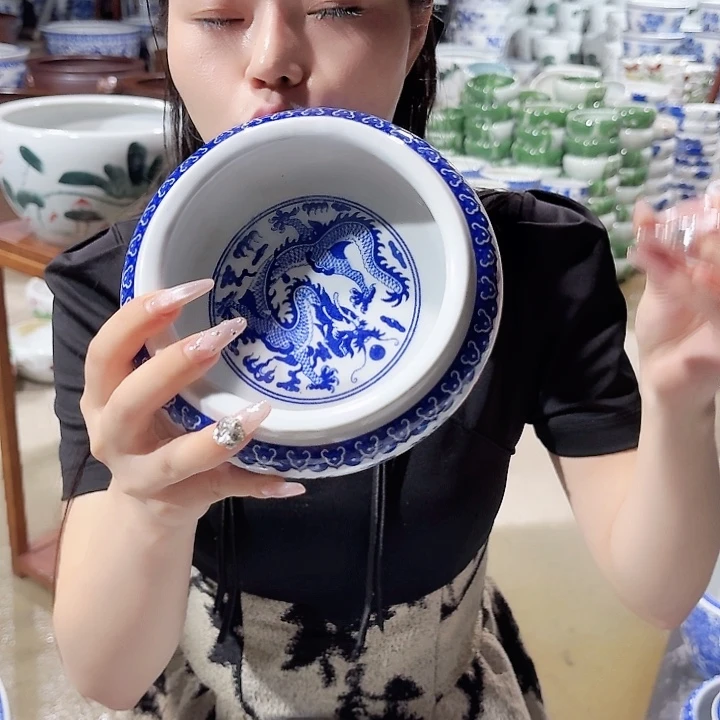 瓷片口径13厘米 高度6厘米