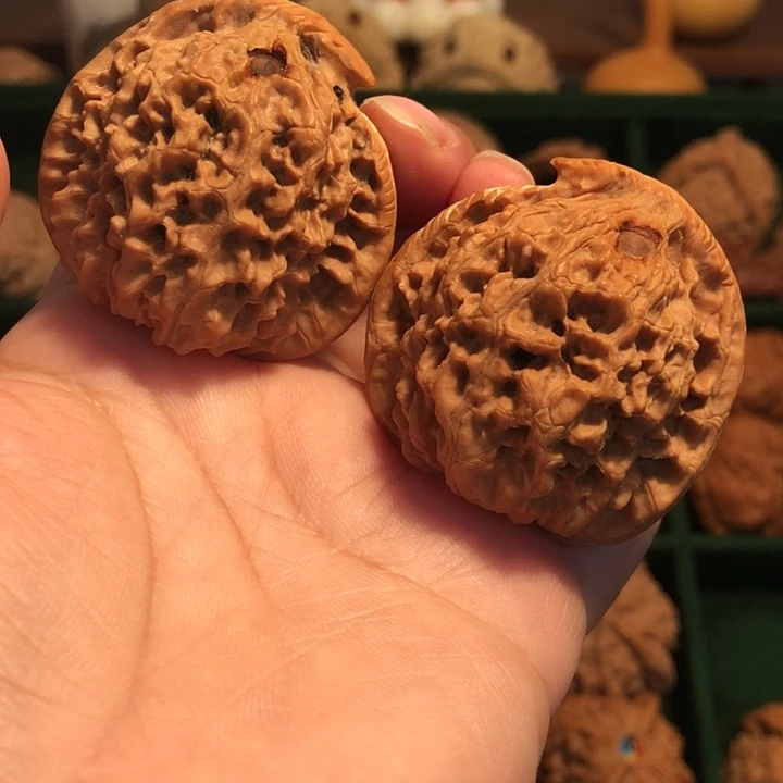 把件文玩核桃小鸟