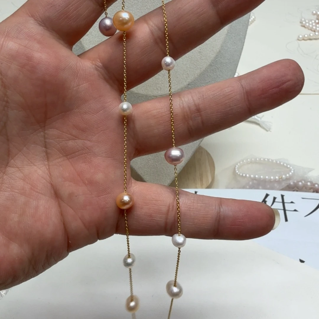 颈饰淡水珍珠合金10005