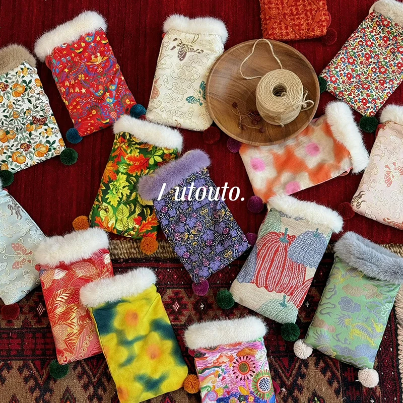 utouto大耳象女童旗袍搭配小包2024冬季新款儿童包2410213