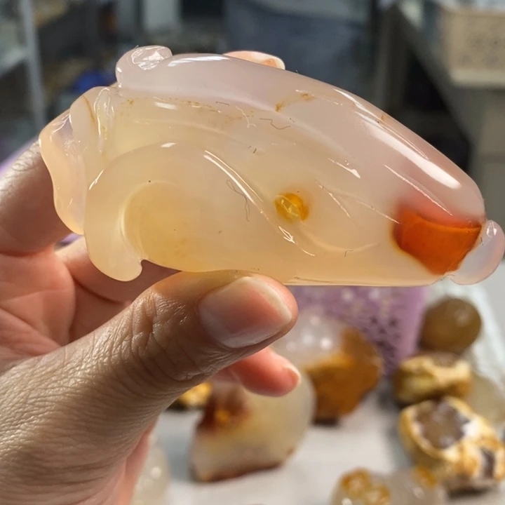 玛瑙/玉髓吊坠(不含链)未镶嵌