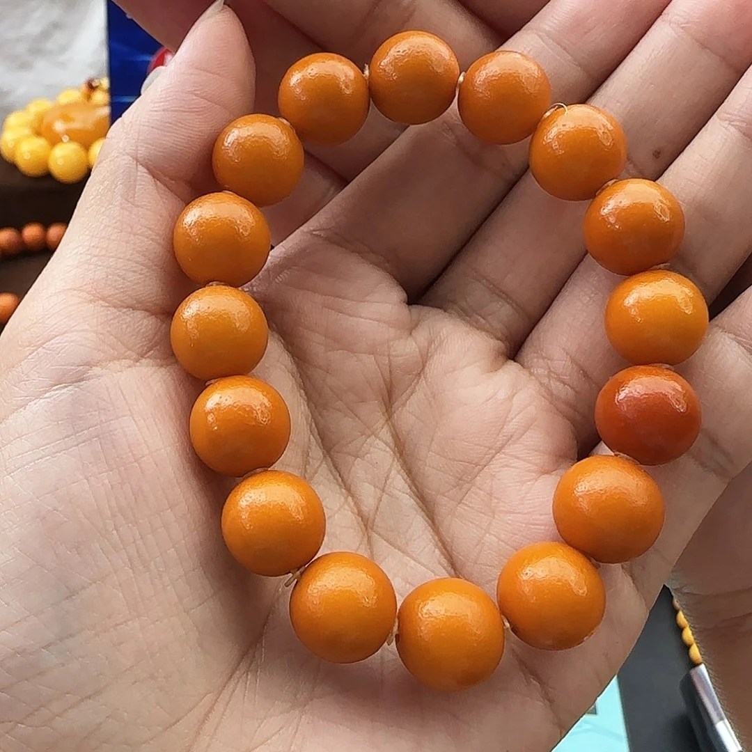 琥珀颈饰未镶嵌12M蜜蜡
