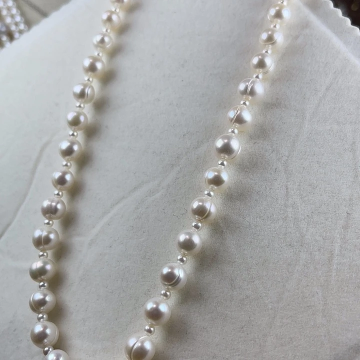 未镶嵌颈饰淡水珍珠