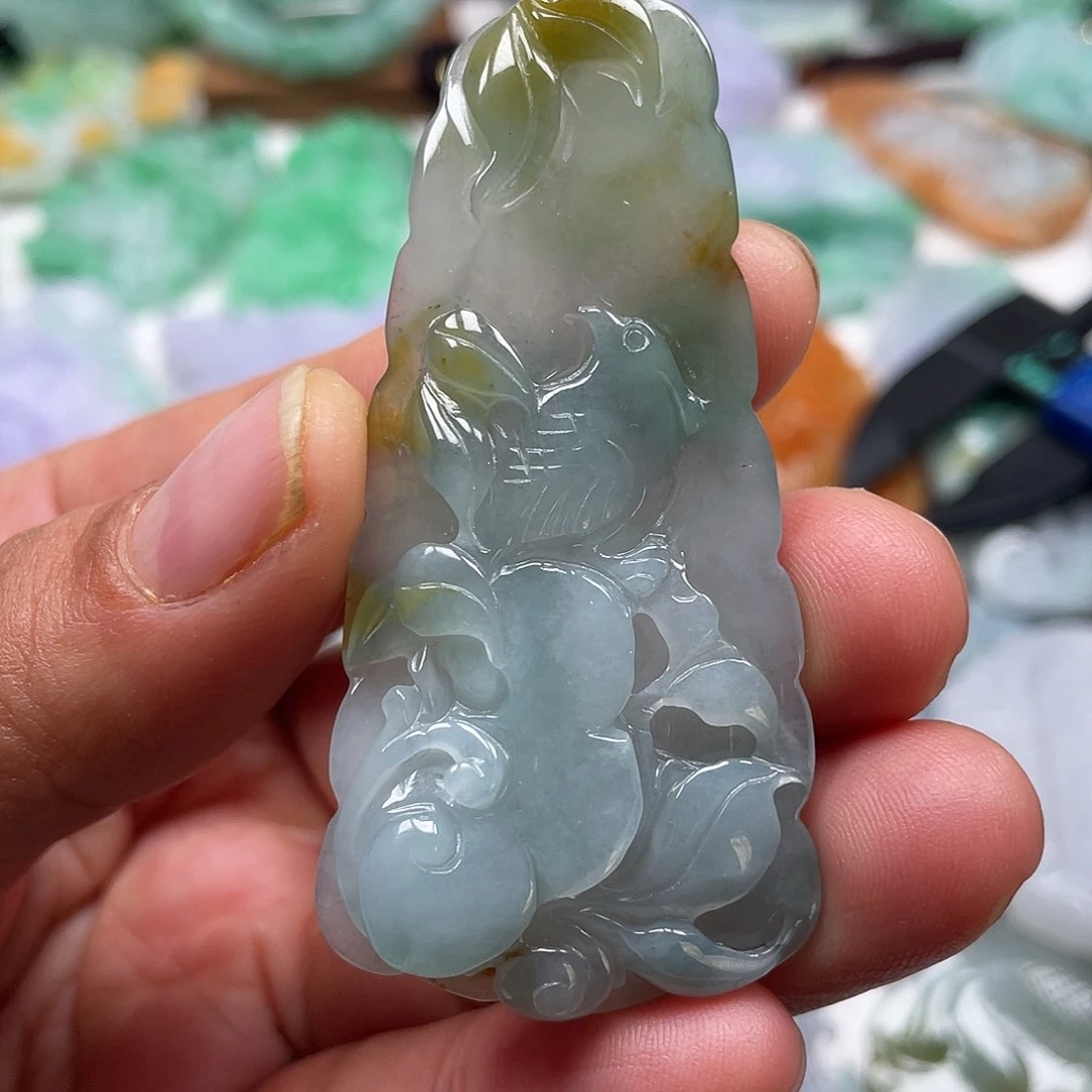 颈饰未镶嵌翡翠翡玉缘翡翠