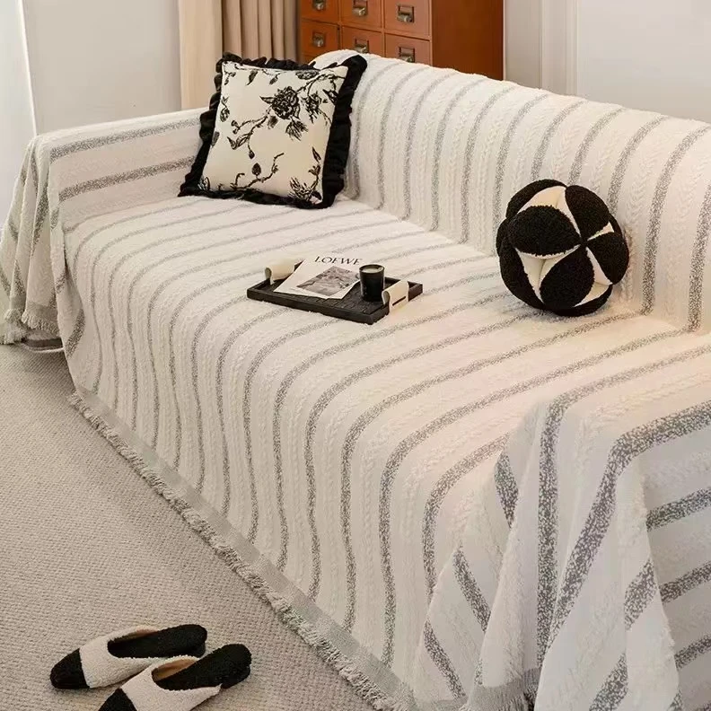 知慕四季通用雪尼尔沙发巾轻奢全盖网红防滑防猫爪盖布垫套罩垫毯