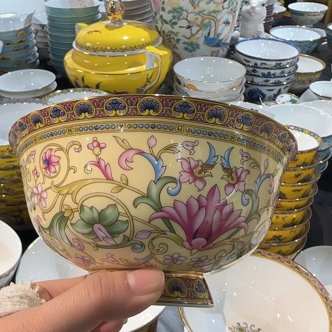 骨瓷骨瓷珐琅彩工艺