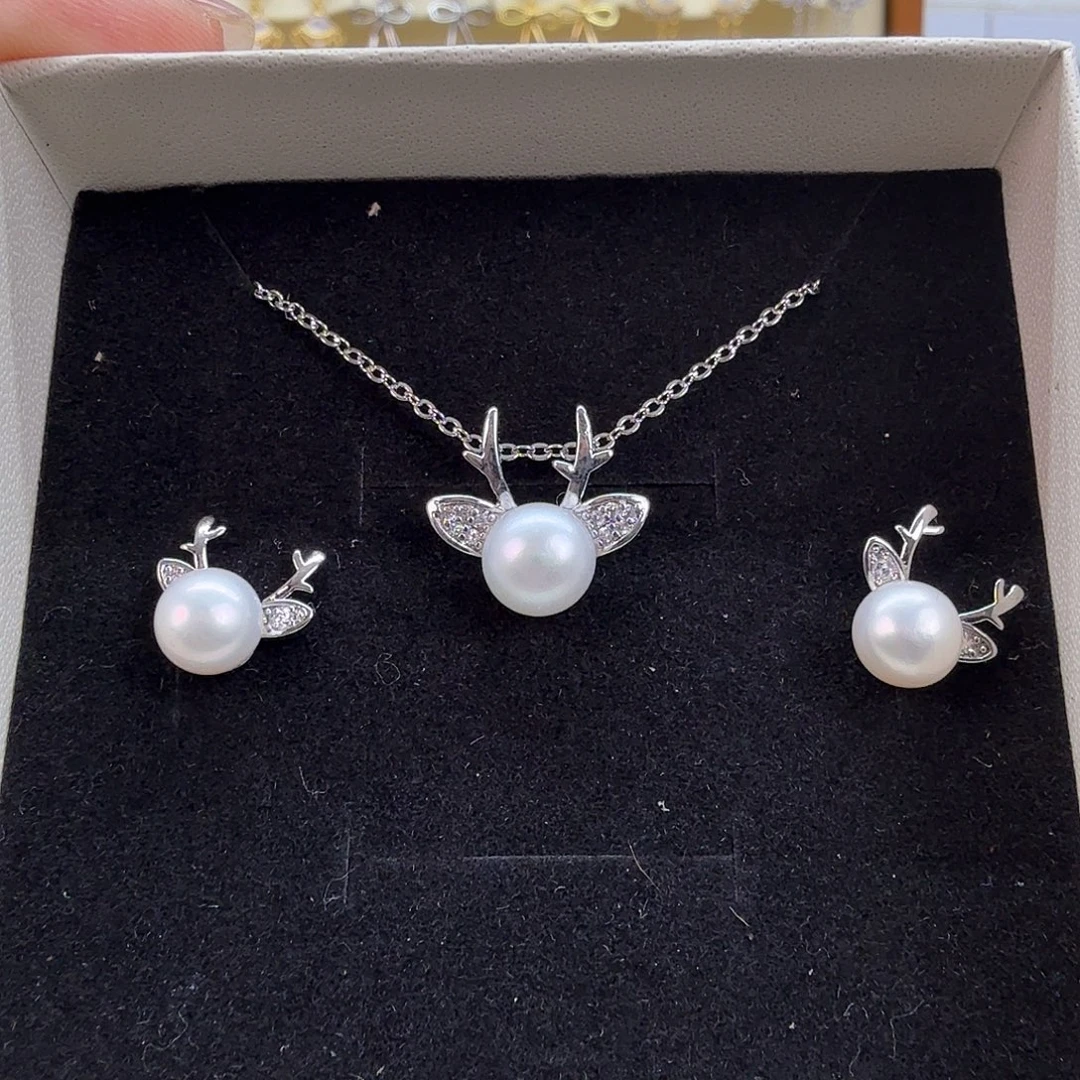 淡水珍珠未镶嵌耳饰