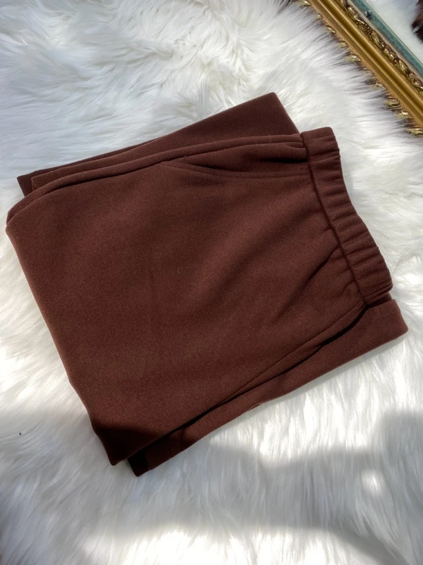 W9831保暖吸湿透气时尚新款前卫甩裤 阔腿裤