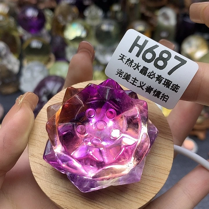 水晶珠宝半成品未镶嵌摆件