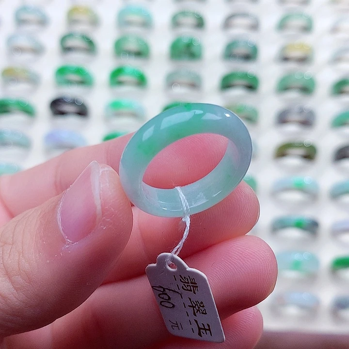 翡翠未镶嵌戒指16号